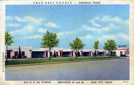 True Rest Courts, 2812 N.E. 8th Avenue, on U.S. Highway 66 at the East City Limits in Amarillo, Texas